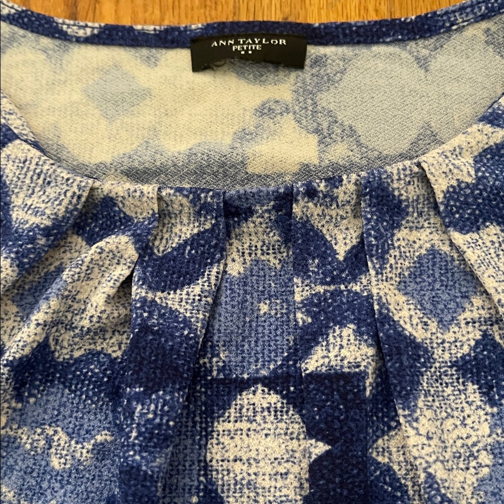 Ann Taylor Knit Cap Sleeve Top - Picture 2 of 5